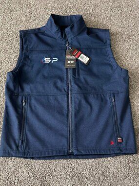 Forge FR Softshell Vest XL Navy Blue FR NFPA 2112 CAT 2 Ripstop NWT *READ